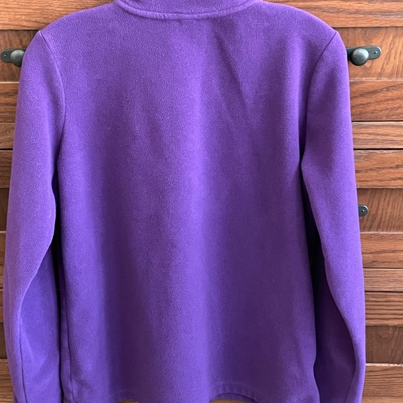 Lands' End Purple Fleece Top - Picture 2 of 4